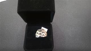 Lady's Silver Ring 925 Silver 6g Size:5.75